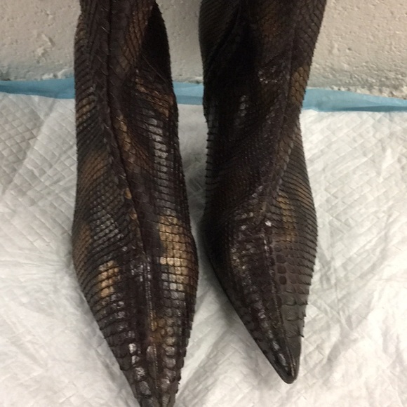 Escada Brown python boot - Picture 3 of 8